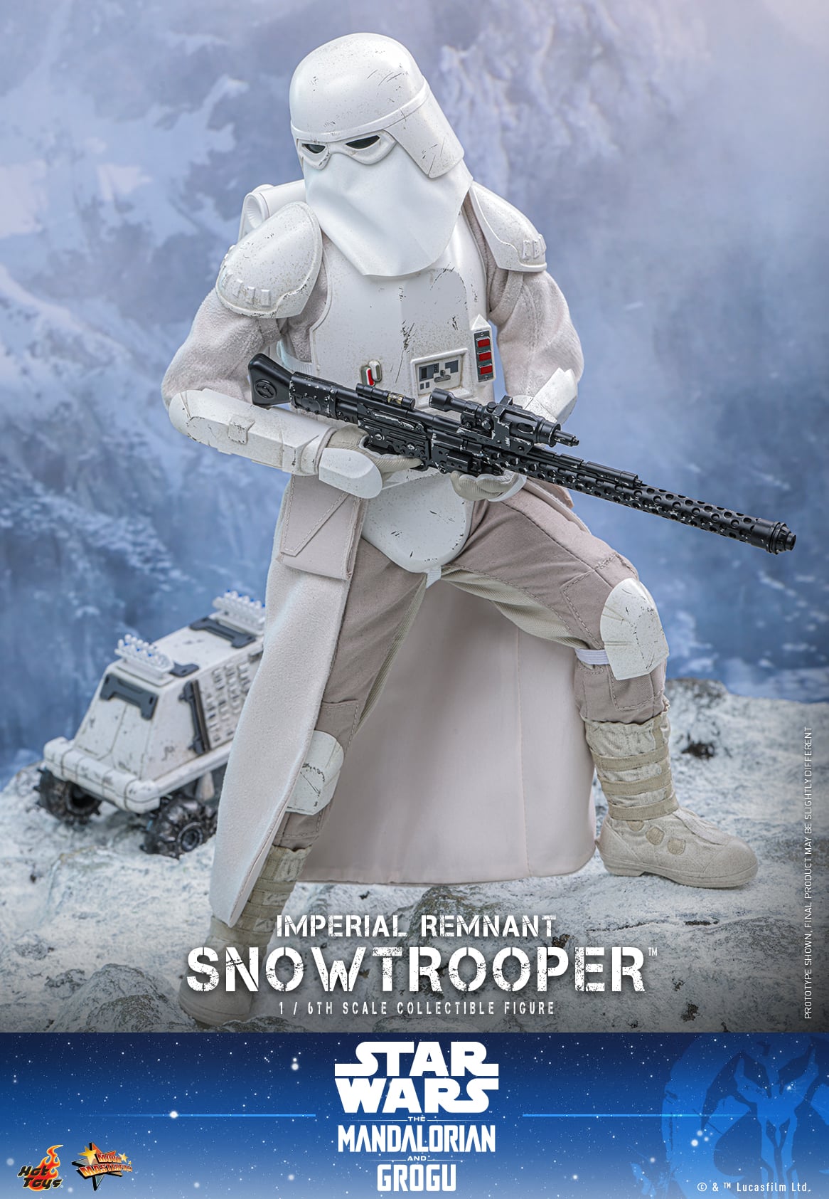 Star Wars: The Mandalorian & Grogu MMS838 Imperial Remnant Snowtrooper 1/6th Scale Collectible Figure Gallery Image 10