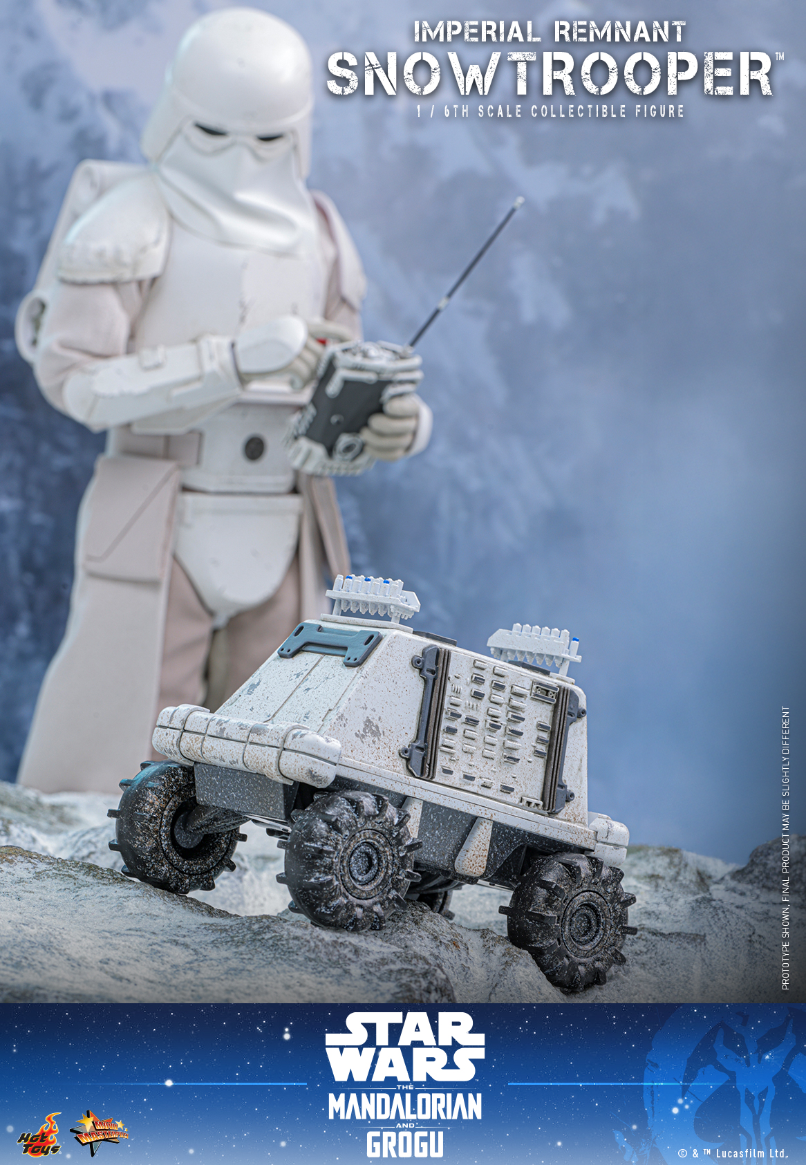Star Wars: The Mandalorian & Grogu MMS838 Imperial Remnant Snowtrooper 1/6th Scale Collectible Figure Gallery Image 12