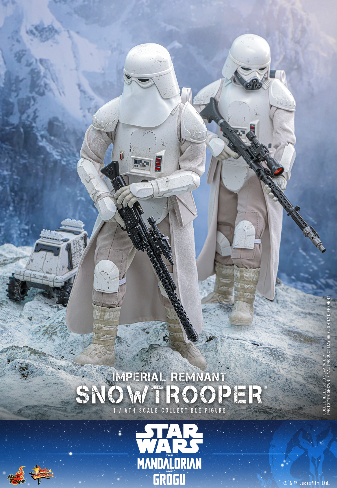 Star Wars: The Mandalorian & Grogu MMS838 Imperial Remnant Snowtrooper 1/6th Scale Collectible Figure Gallery Image 14