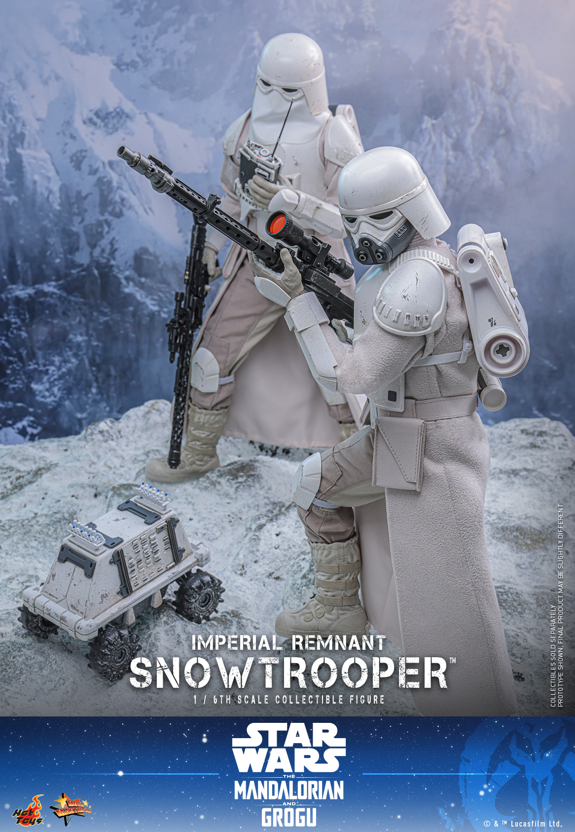 Star Wars: The Mandalorian & Grogu MMS838 Imperial Remnant Snowtrooper 1/6th Scale Collectible Figure Gallery Image 16