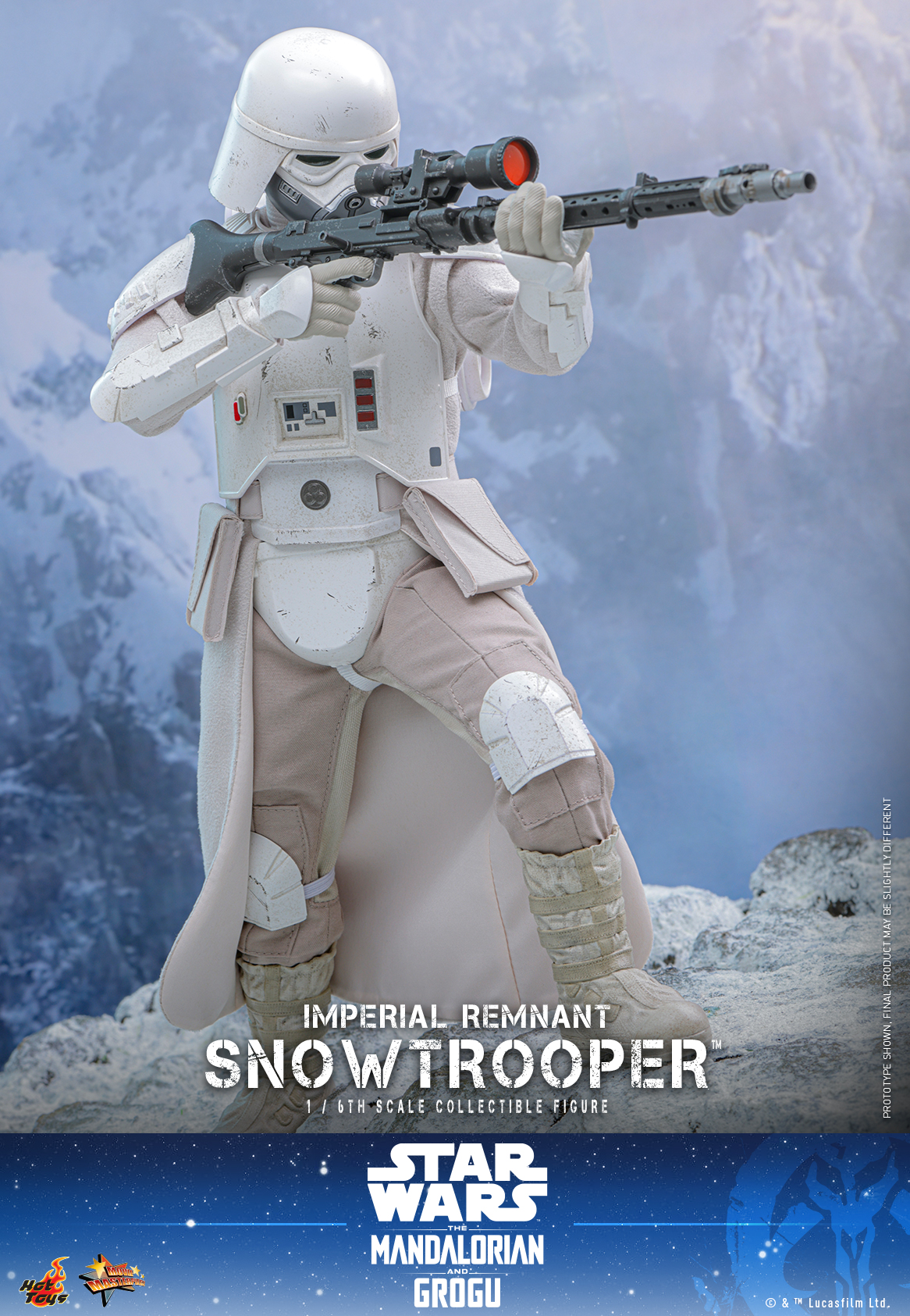 Star Wars: The Mandalorian & Grogu MMS838 Imperial Remnant Snowtrooper 1/6th Scale Collectible Figure Gallery Image 11