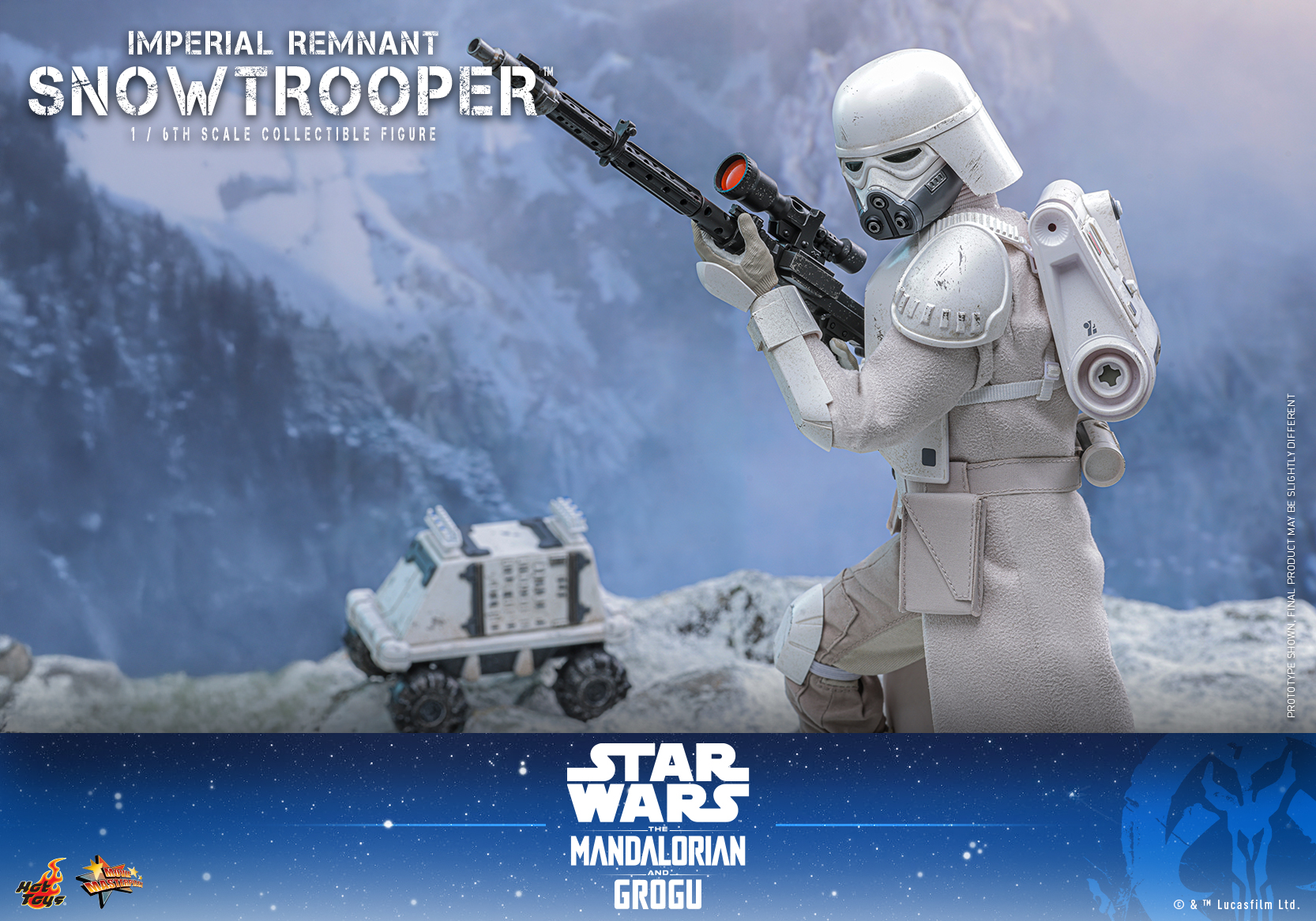 Star Wars: The Mandalorian & Grogu MMS838 Imperial Remnant Snowtrooper 1/6th Scale Collectible Figure Gallery Image 5