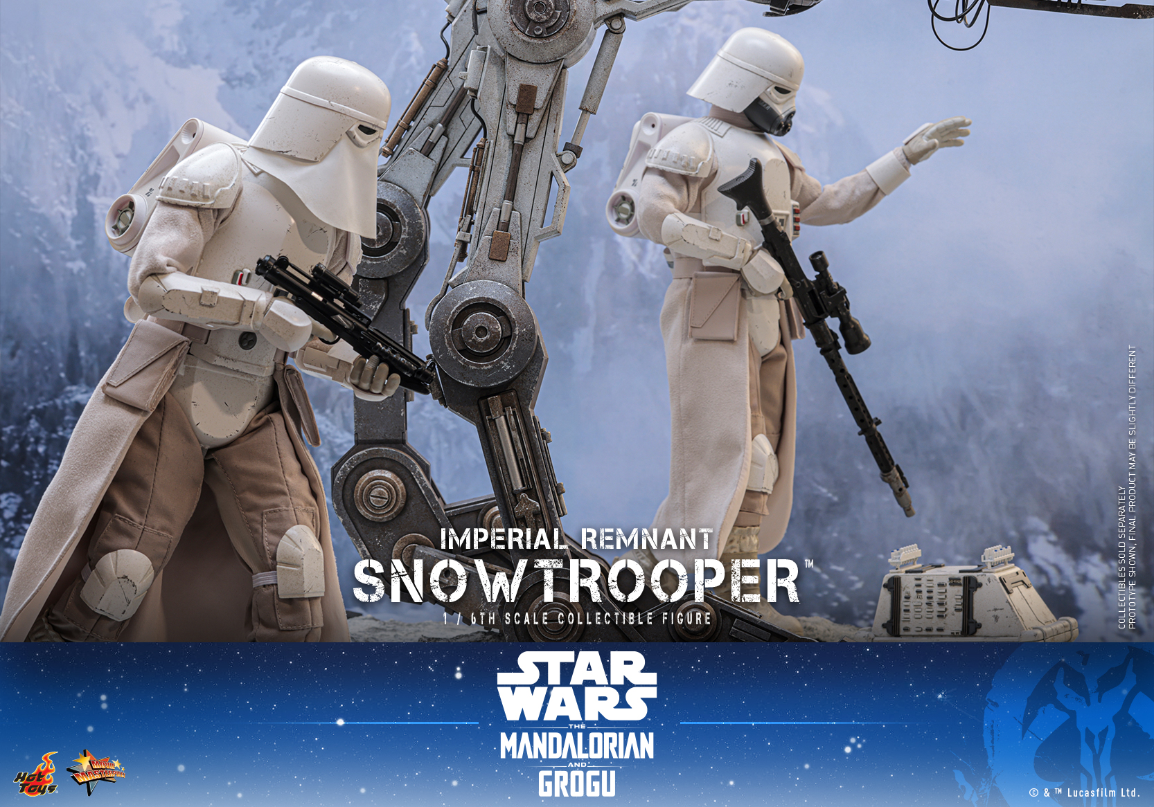 Star Wars: The Mandalorian & Grogu MMS838 Imperial Remnant Snowtrooper 1/6th Scale Collectible Figure Gallery Image 17