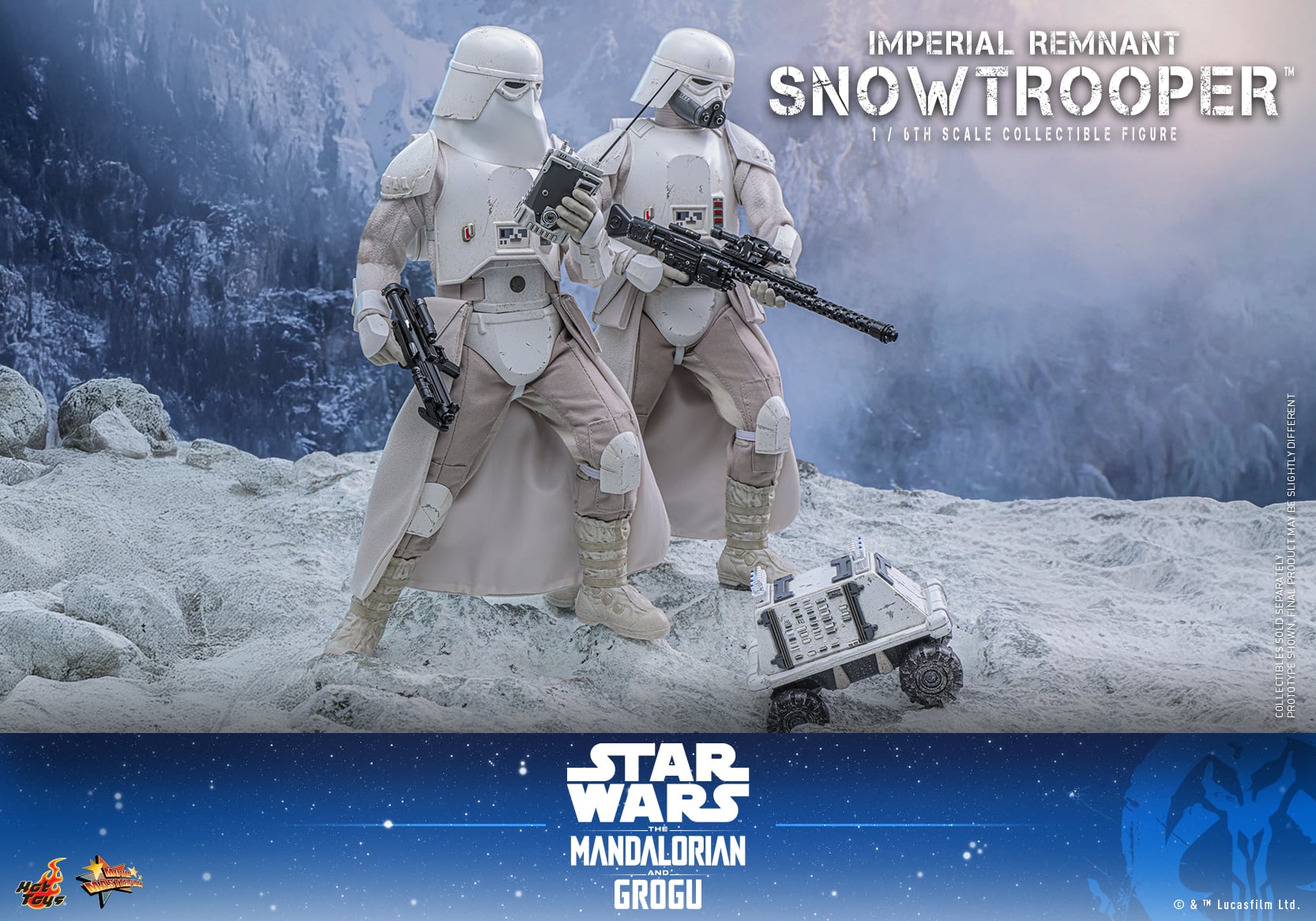 Star Wars: The Mandalorian & Grogu MMS838 Imperial Remnant Snowtrooper 1/6th Scale Collectible Figure Gallery Image 6
