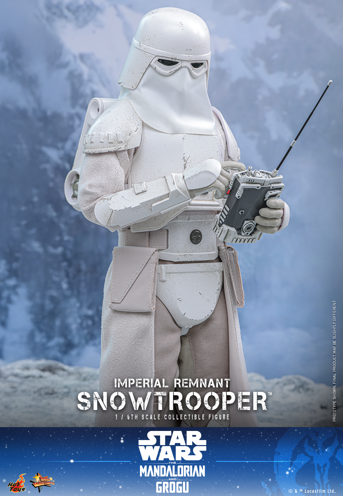Star Wars: The Mandalorian & Grogu MMS838 Imperial Remnant Snowtrooper 1/6th Scale Collectible Figure Gallery Image 13