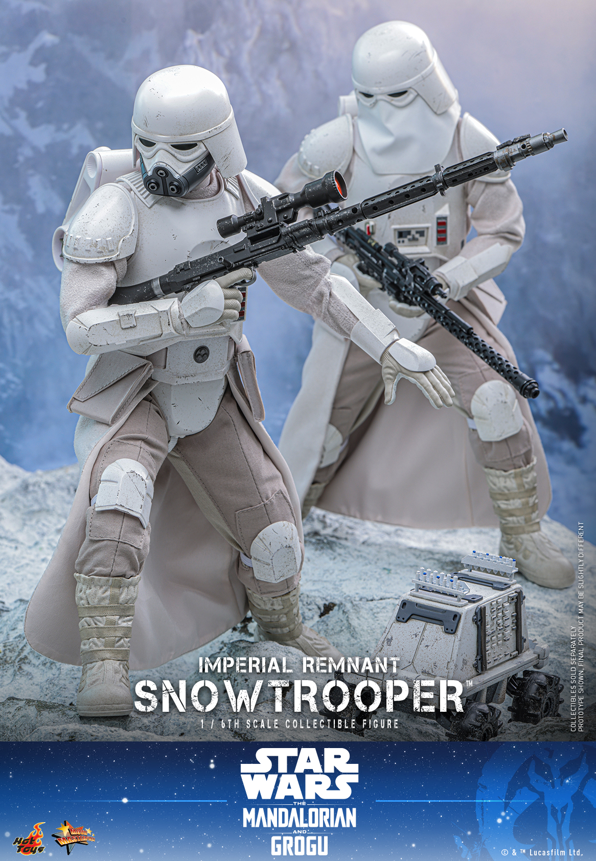 Star Wars: The Mandalorian & Grogu MMS838 Imperial Remnant Snowtrooper 1/6th Scale Collectible Figure Gallery Image 15