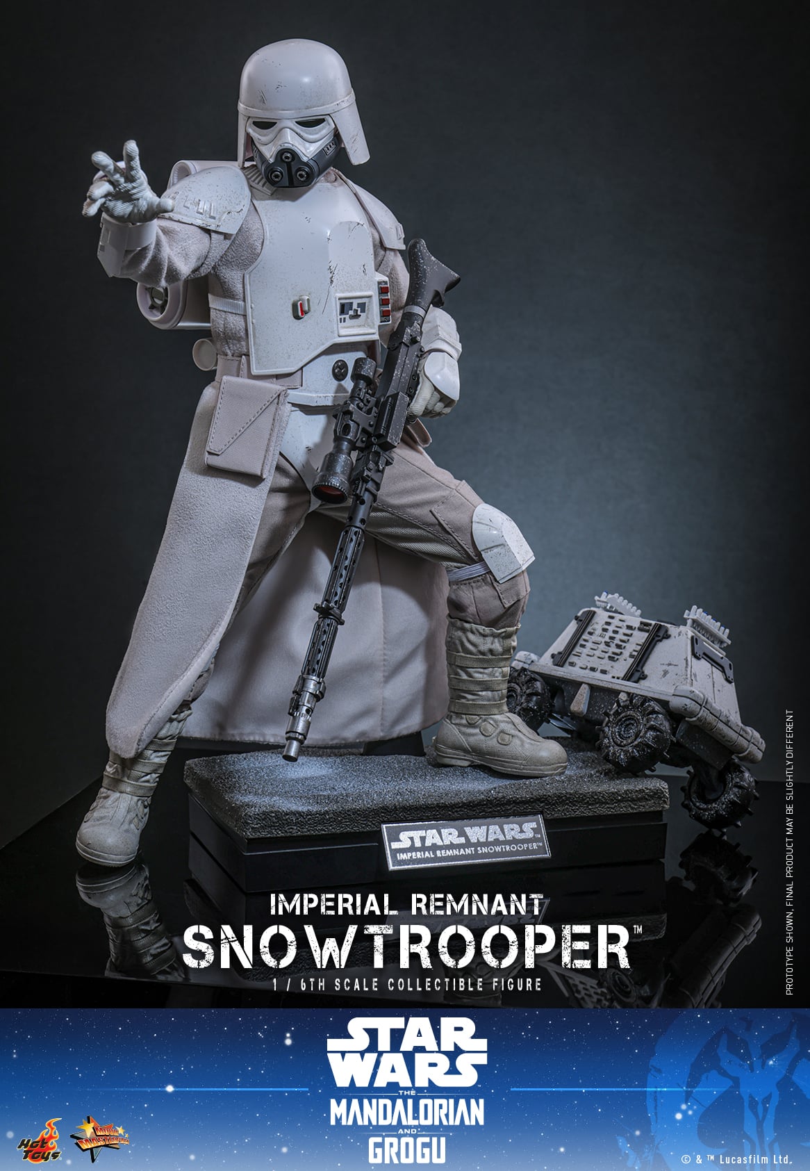 Star Wars: The Mandalorian & Grogu MMS838 Imperial Remnant Snowtrooper 1/6th Scale Collectible Figure Gallery Image 22