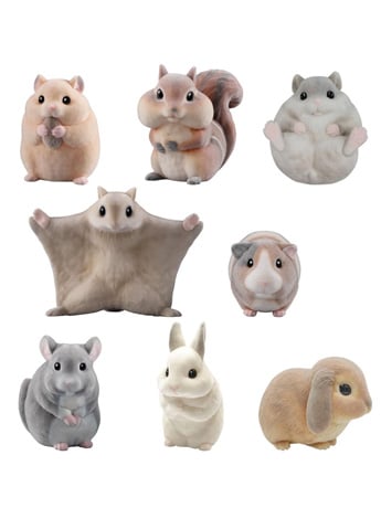 Bandai Shokugan Flocked Tenori Friends Box of 12 Random Figures (Reissue) Gallery Image 2