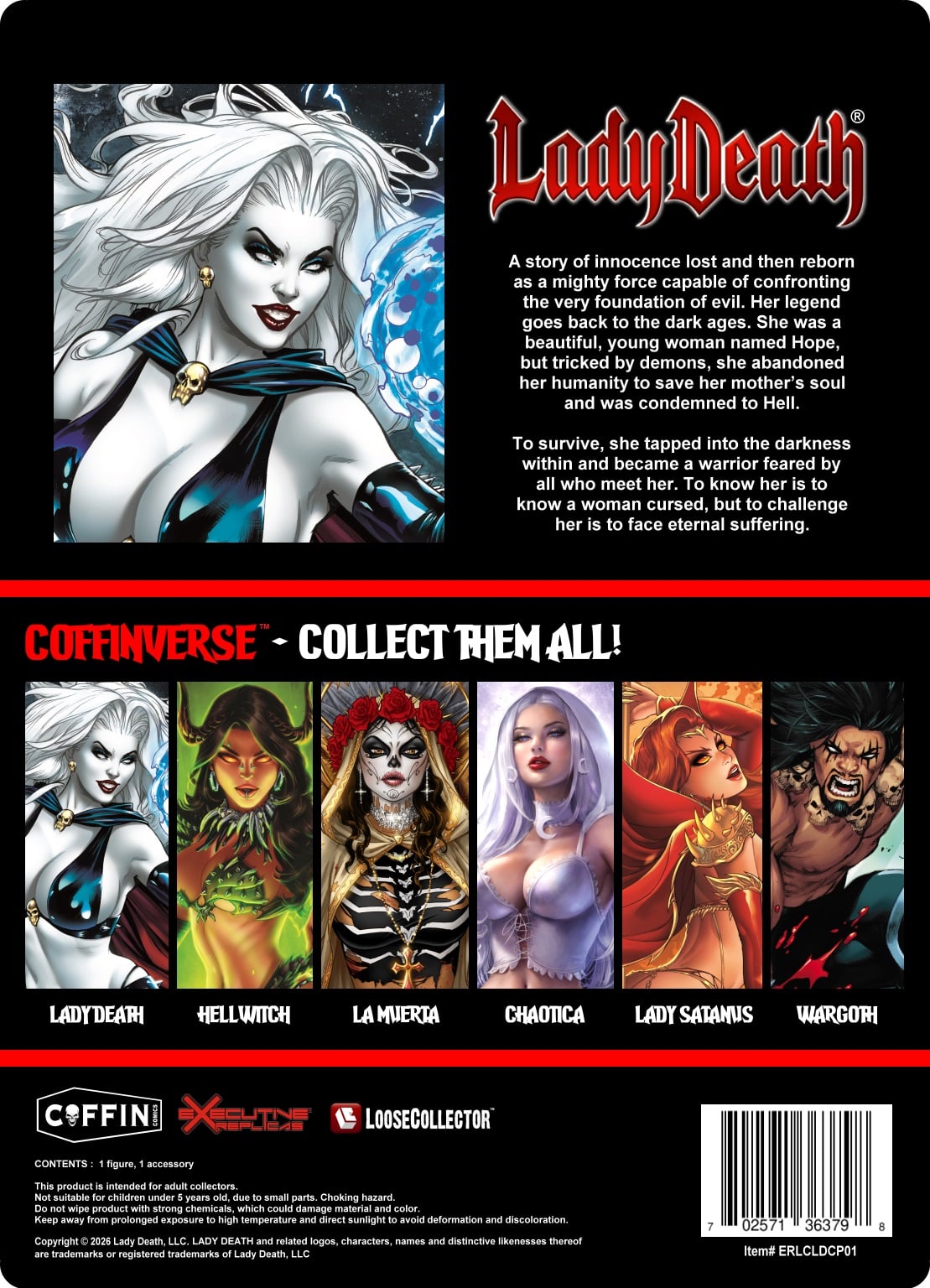 Coffin Comics Coffinverse Lady Death 5" Action Figure Gallery Image 8