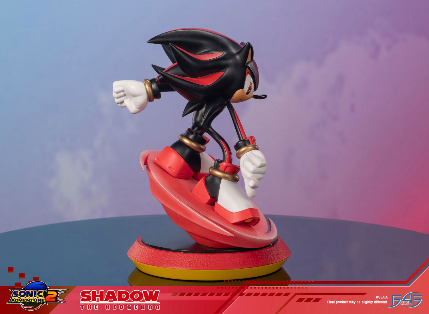 SHADOWフィギュア スタッズ首輪付き Sonic Adventure 2 Shadow the Hedgehog Limited Edition Statue