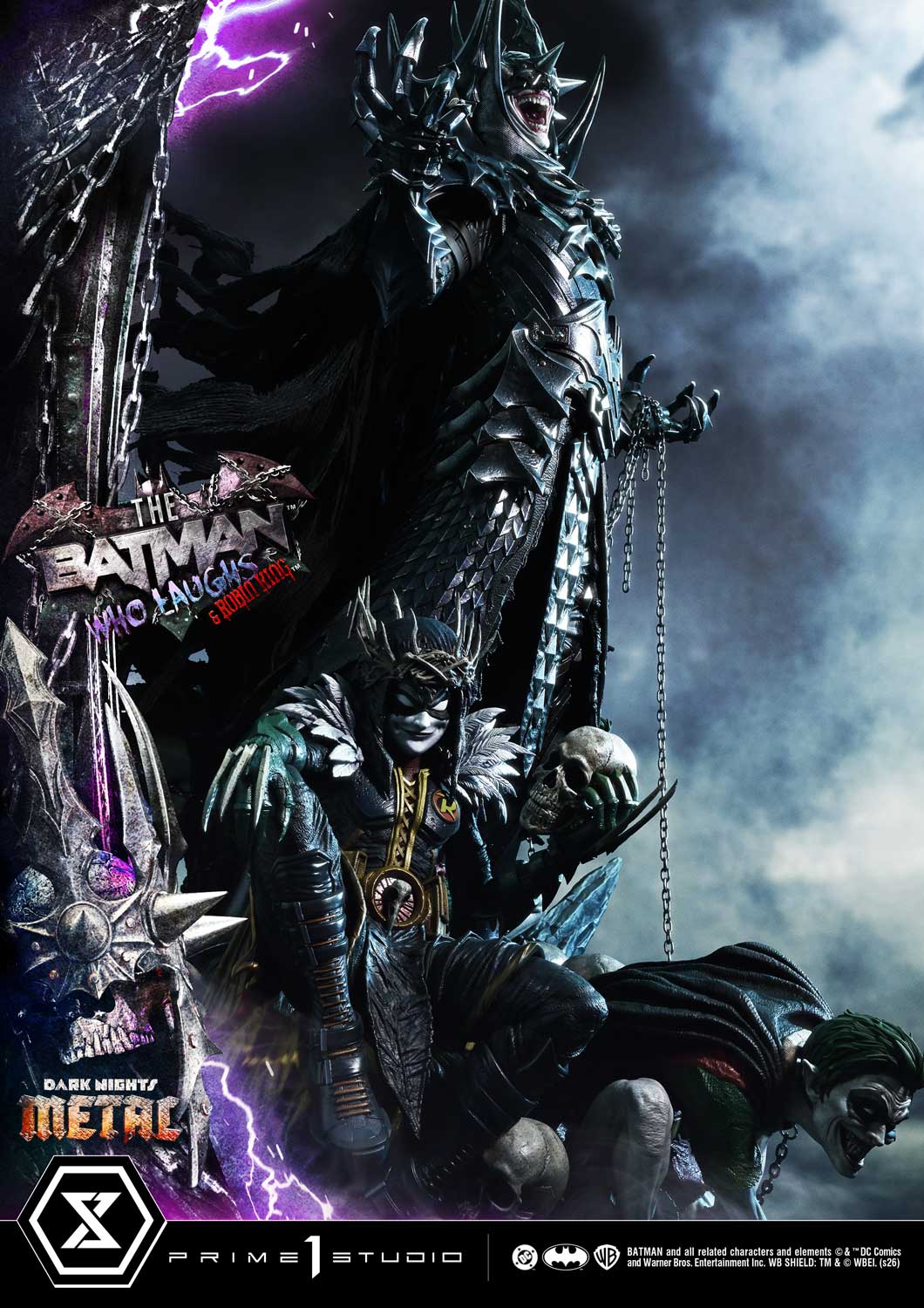 Dark Nights: Death Metal Museum Masterline The Batman Who Laughs & Robin King 1/3 Scale Statue Gallery Image 13