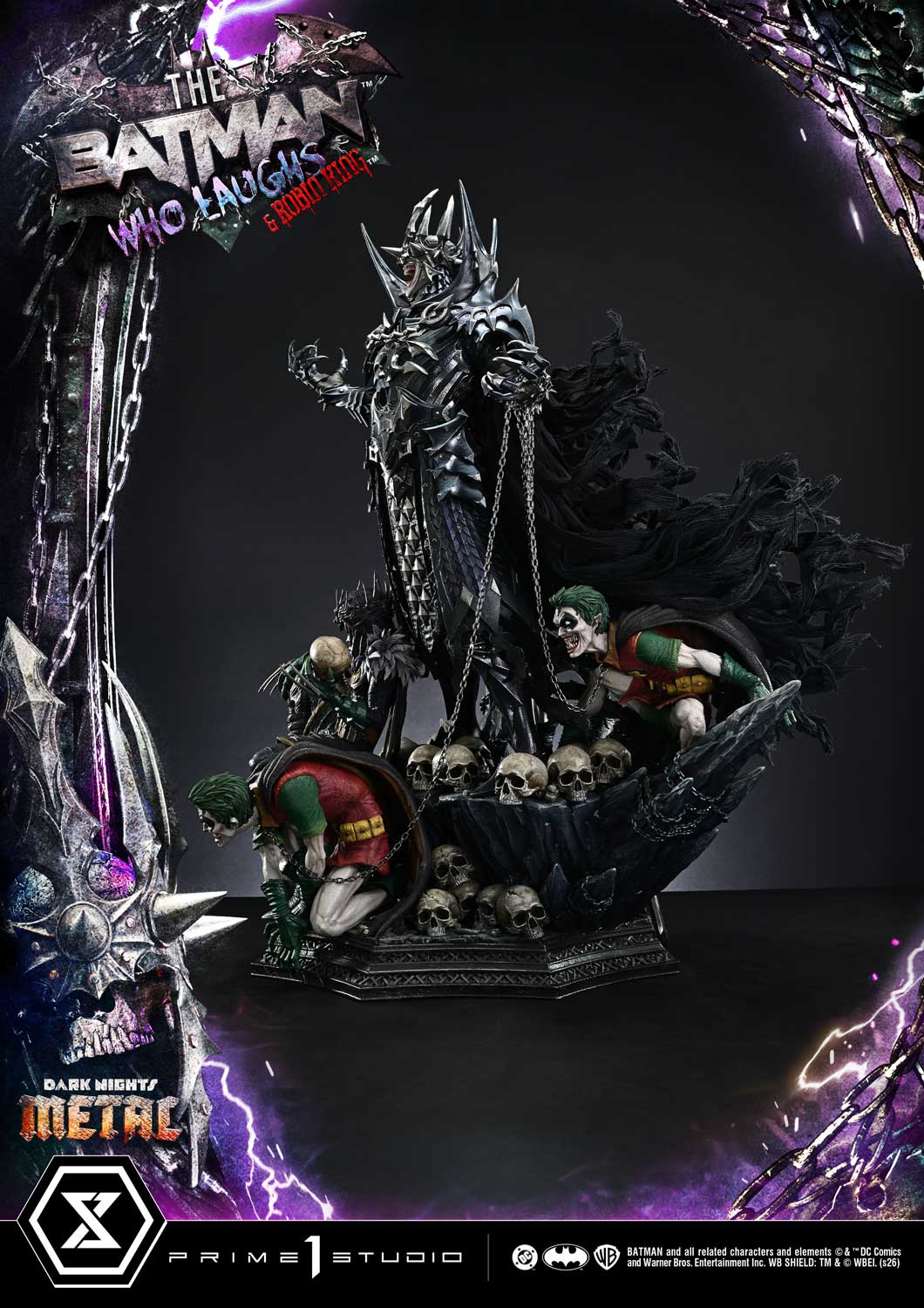 Dark Nights: Death Metal Museum Masterline The Batman Who Laughs & Robin King 1/3 Scale Statue Gallery Image 26