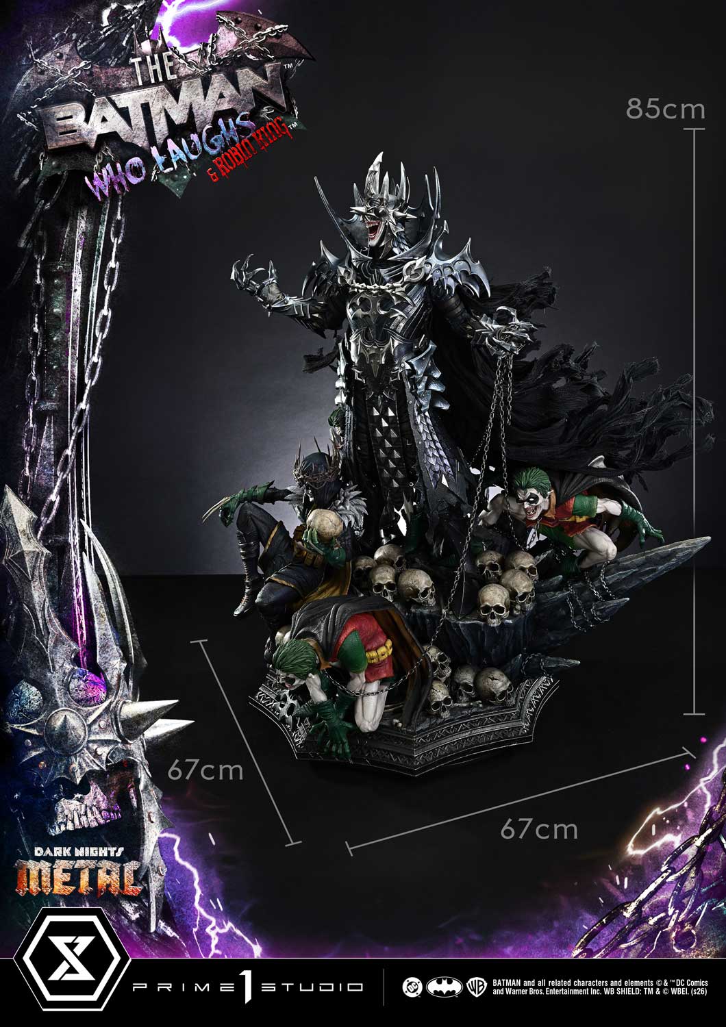 Dark Nights: Death Metal Museum Masterline The Batman Who Laughs & Robin King 1/3 Scale Statue Gallery Image 29