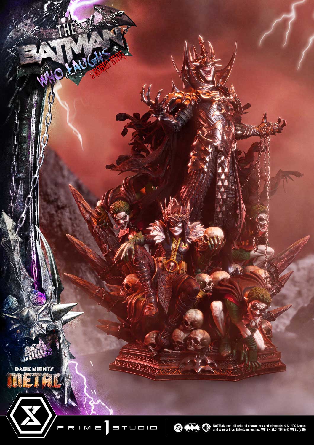 Dark Nights: Death Metal Museum Masterline The Batman Who Laughs & Robin King 1/3 Scale Statue Gallery Image 5