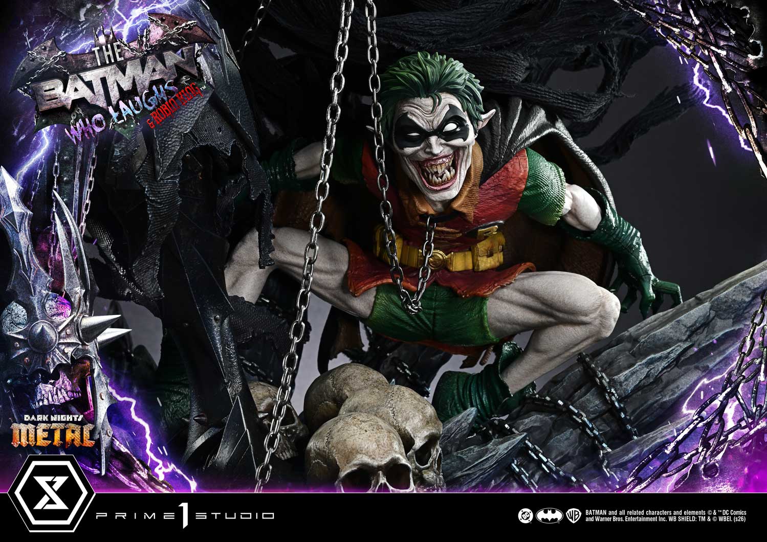 Dark Nights: Death Metal Museum Masterline The Batman Who Laughs & Robin King 1/3 Scale Statue Gallery Image 22