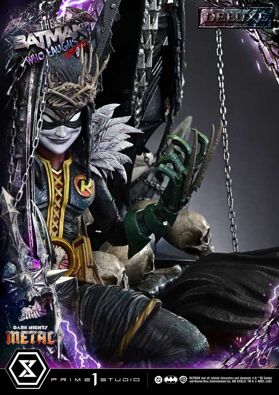 Dark Nights: Death Metal Museum Masterline The Batman Who Laughs & Robin King (Deluxe Ver.) 1/3 Scale Statue Gallery Image 35