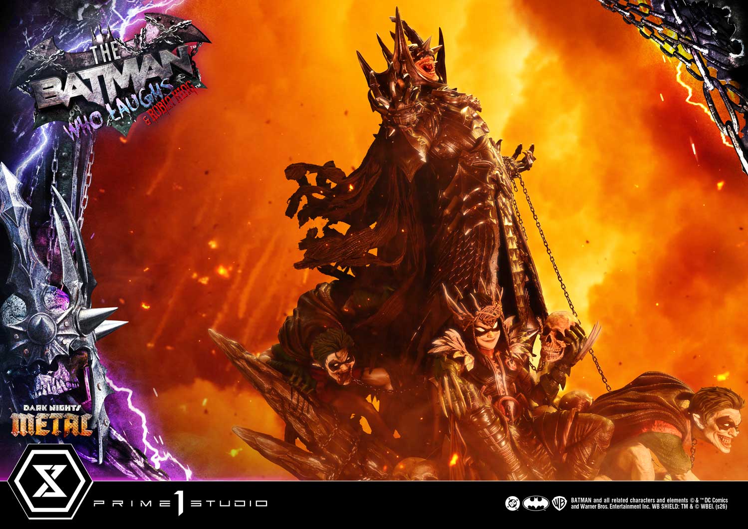 Dark Nights: Death Metal Museum Masterline The Batman Who Laughs & Robin King (Deluxe Ver.) 1/3 Scale Statue Gallery Image 9