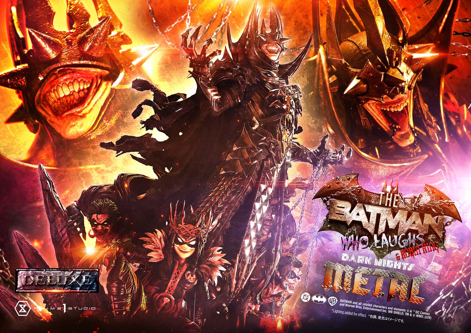 Dark Nights: Death Metal Museum Masterline The Batman Who Laughs & Robin King (Deluxe Ver.) 1/3 Scale Statue Gallery Image 4