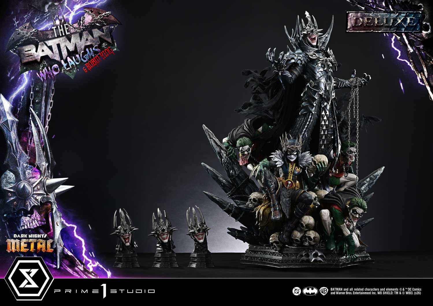 Dark Nights: Death Metal Museum Masterline The Batman Who Laughs & Robin King (Deluxe Ver.) 1/3 Scale Statue Gallery Image 46