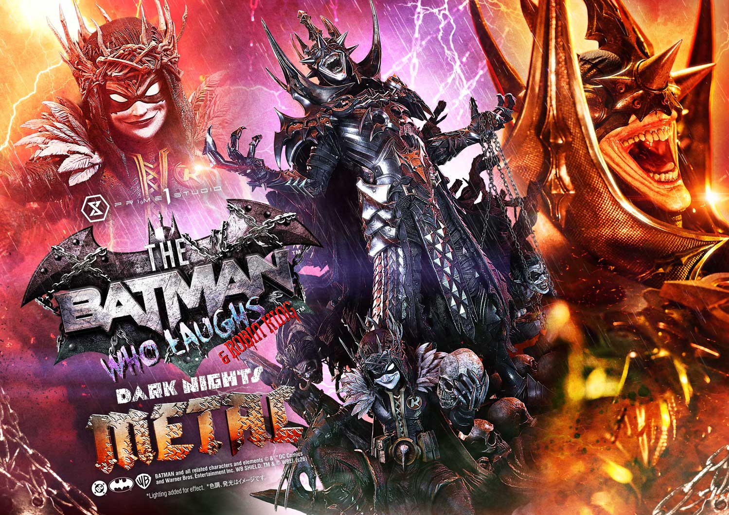 Dark Nights: Death Metal Museum Masterline The Batman Who Laughs & Robin King (Deluxe Ver.) 1/3 Scale Statue Gallery Image 5