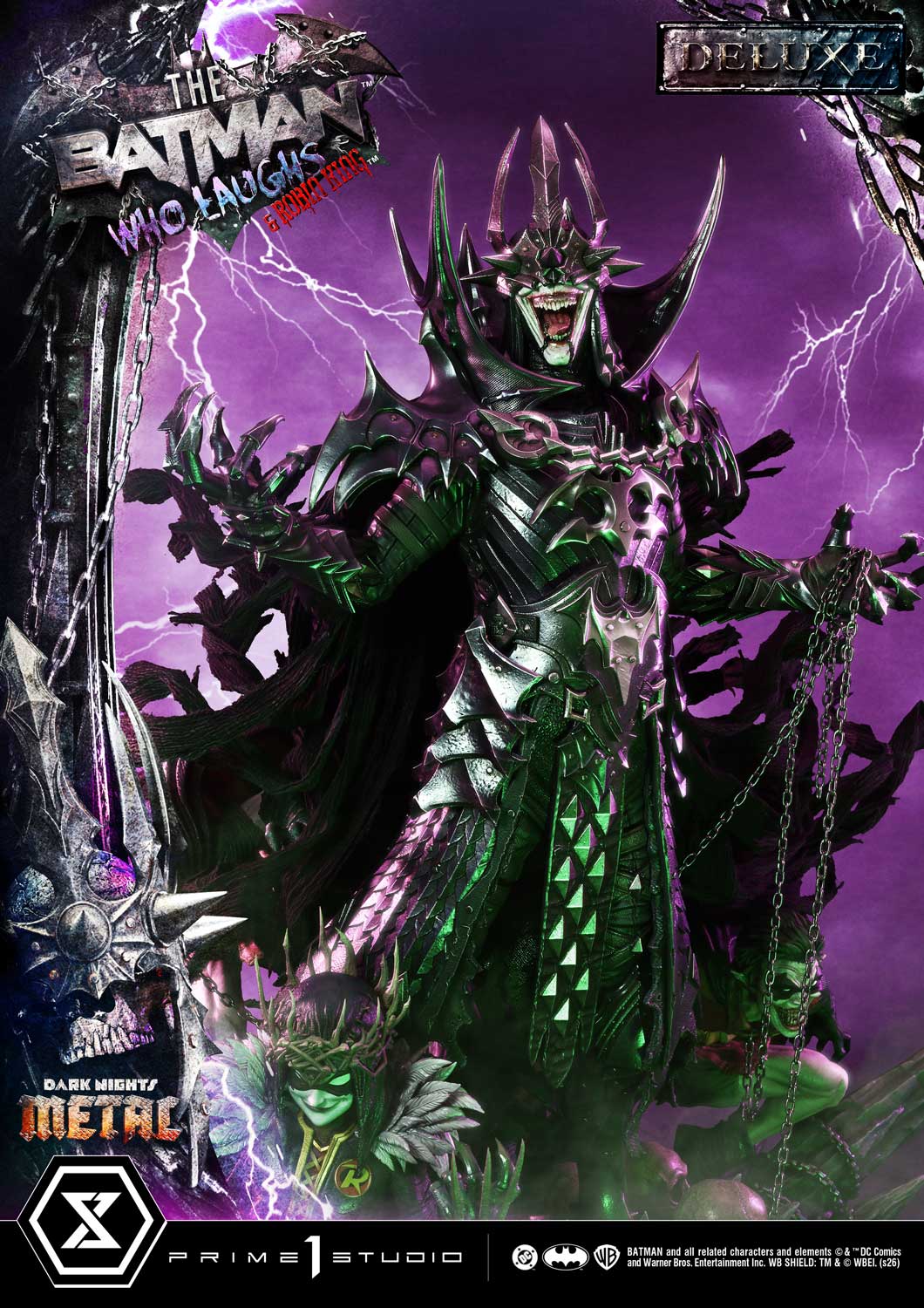 Dark Nights: Death Metal Museum Masterline The Batman Who Laughs & Robin King (Deluxe Ver.) 1/3 Scale Statue Gallery Image 15