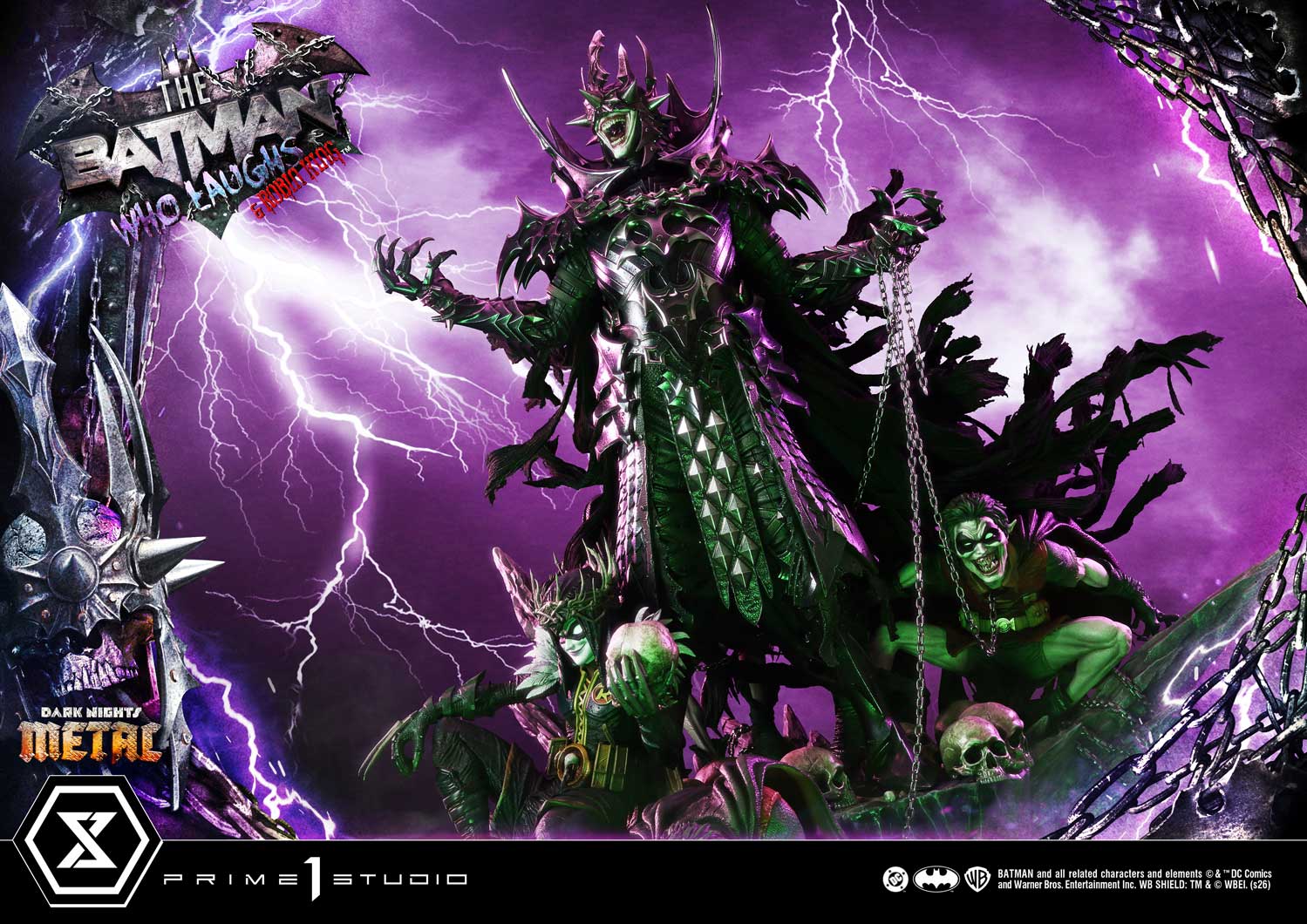 Dark Nights: Death Metal Museum Masterline The Batman Who Laughs & Robin King (Deluxe Ver.) 1/3 Scale Statue Gallery Image 13