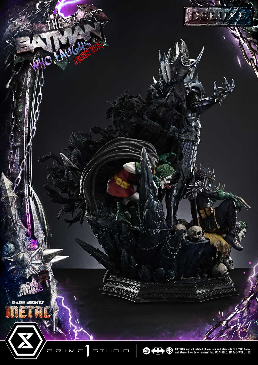 Dark Nights: Death Metal Museum Masterline The Batman Who Laughs & Robin King (Deluxe Ver.) 1/3 Scale Statue Gallery Image 32