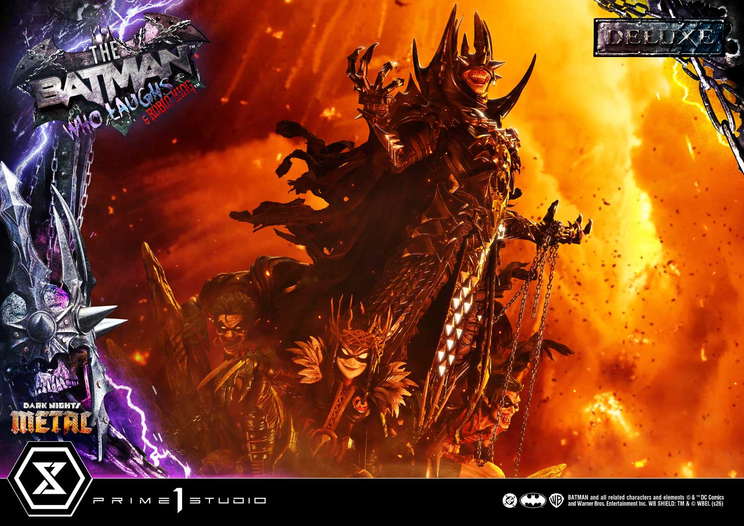 Dark Nights: Death Metal Museum Masterline The Batman Who Laughs & Robin King (Deluxe Ver.) 1/3 Scale Statue Gallery Image 3