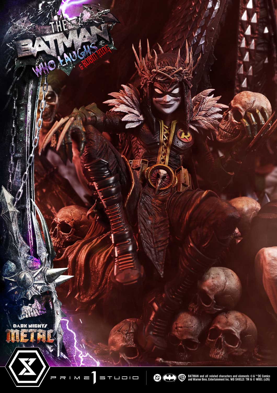 Dark Nights: Death Metal Museum Masterline The Batman Who Laughs & Robin King (Deluxe Ver.) 1/3 Scale Statue Gallery Image 22
