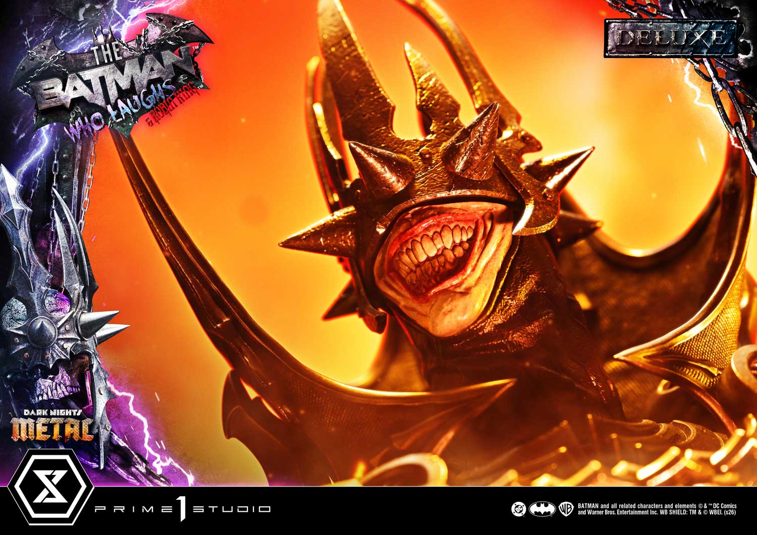 Dark Nights: Death Metal Museum Masterline The Batman Who Laughs & Robin King (Deluxe Bonus Ver.) 1/3 Scale Limited Edition Statue Gallery Image 9