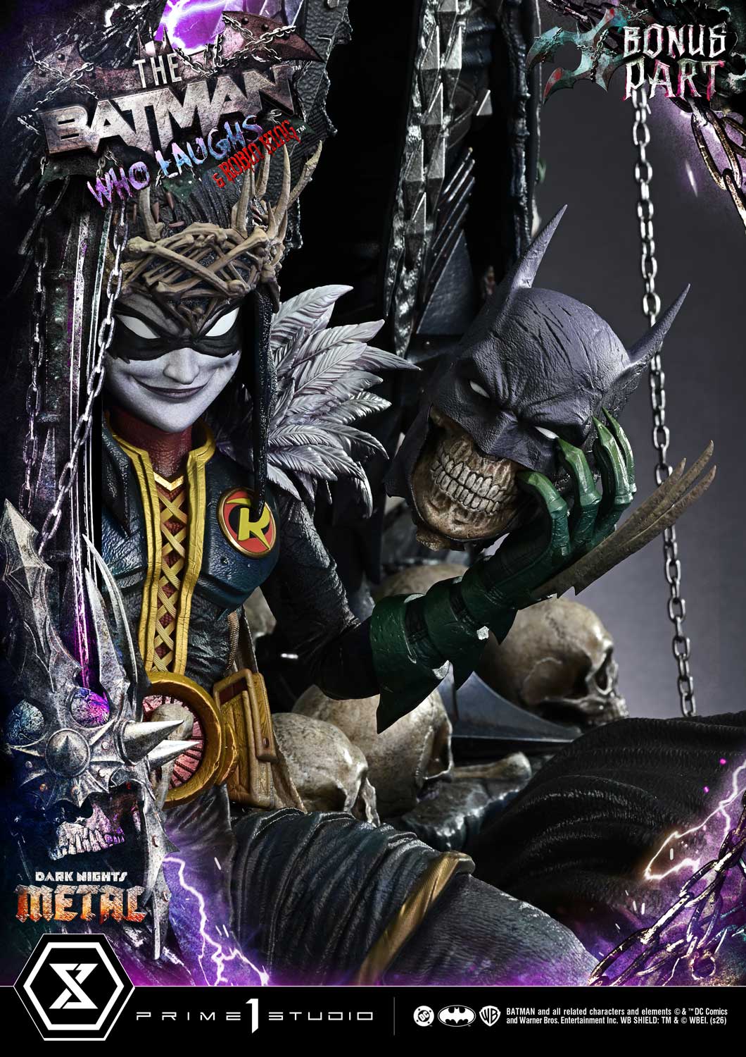 Dark Nights: Death Metal Museum Masterline The Batman Who Laughs & Robin King (Deluxe Bonus Ver.) 1/3 Scale Limited Edition Statue Gallery Image 39