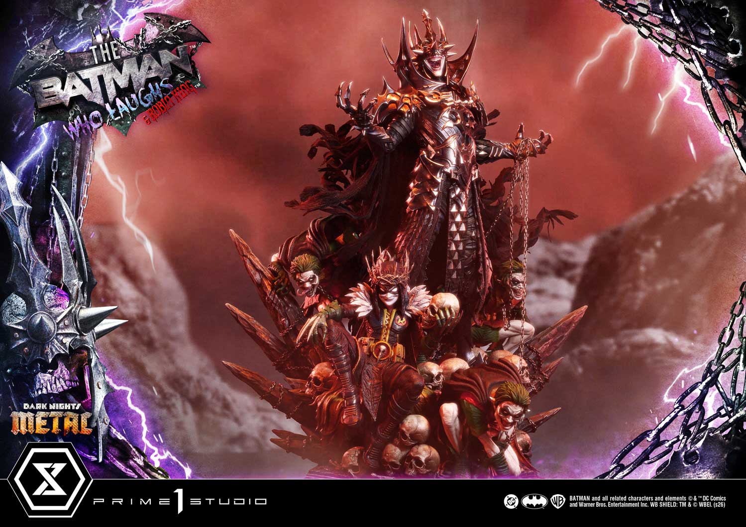 Dark Nights: Death Metal Museum Masterline The Batman Who Laughs & Robin King (Deluxe Bonus Ver.) 1/3 Scale Limited Edition Statue Gallery Image 27