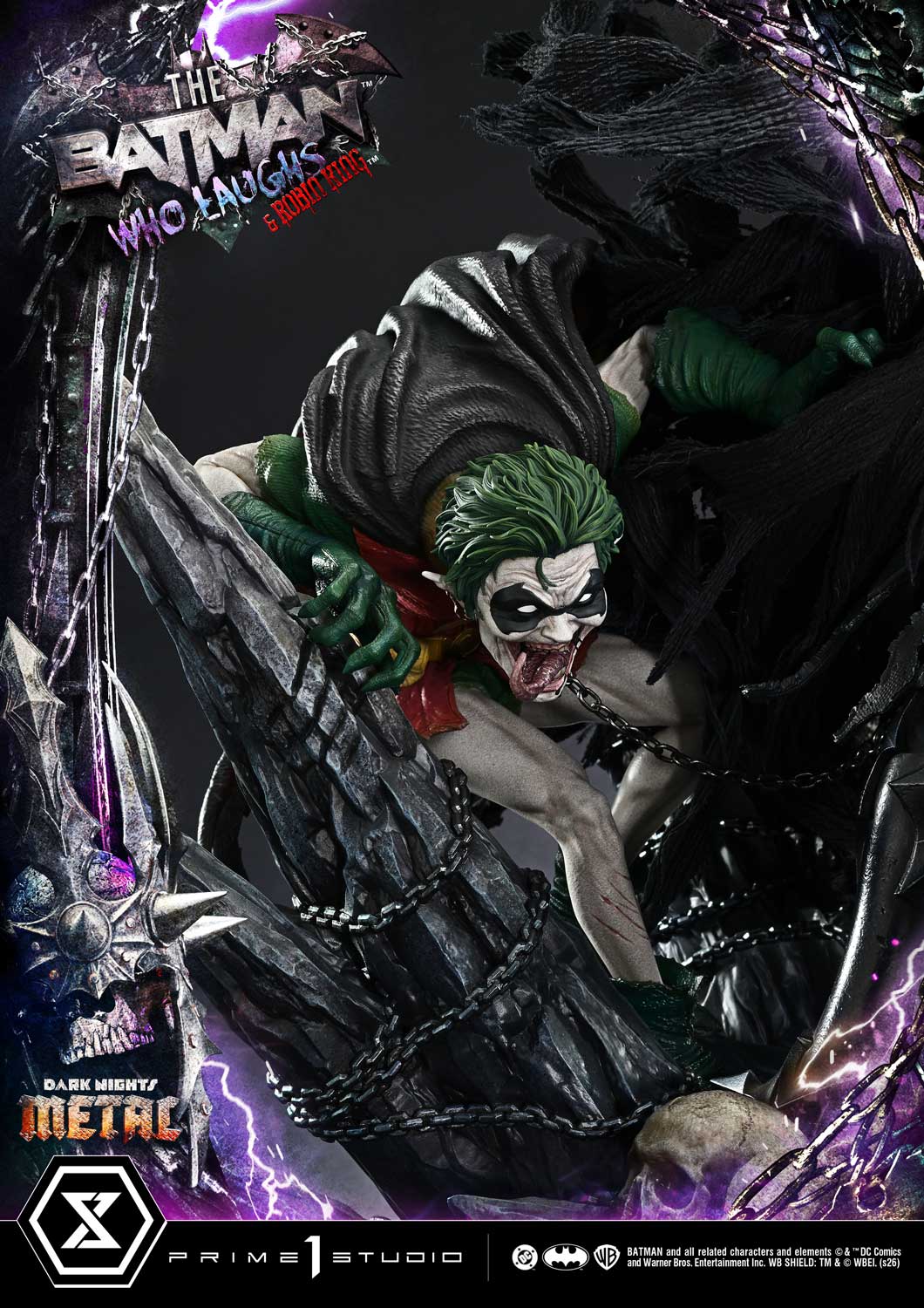 Dark Nights: Death Metal Museum Masterline The Batman Who Laughs & Robin King (Deluxe Bonus Ver.) 1/3 Scale Limited Edition Statue Gallery Image 42