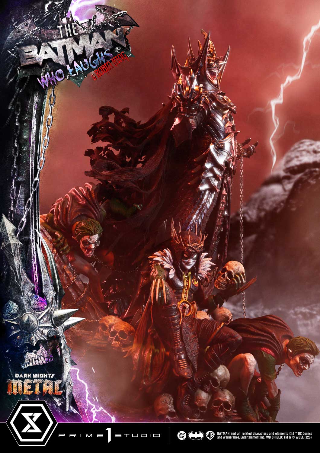 Dark Nights: Death Metal Museum Masterline The Batman Who Laughs & Robin King (Deluxe Bonus Ver.) 1/3 Scale Limited Edition Statue Gallery Image 22