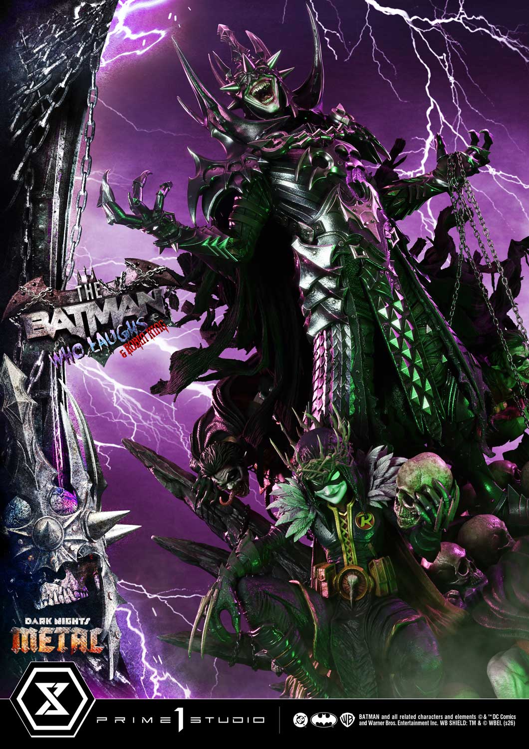 Dark Nights: Death Metal Museum Masterline The Batman Who Laughs & Robin King (Deluxe Bonus Ver.) 1/3 Scale Limited Edition Statue Gallery Image 19