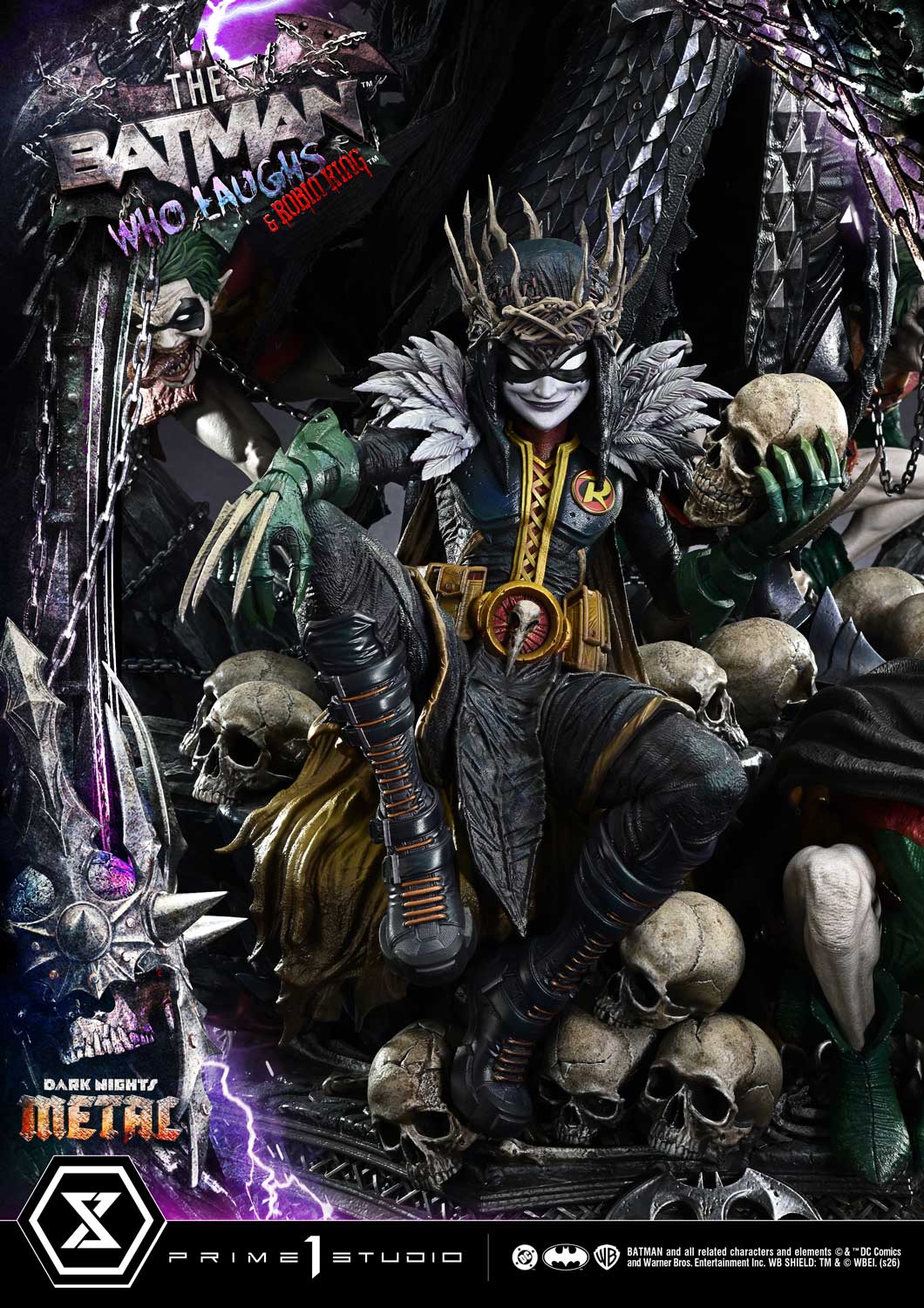 Dark Nights: Death Metal Museum Masterline The Batman Who Laughs & Robin King (Deluxe Bonus Ver.) 1/3 Scale Limited Edition Statue Gallery Image 43