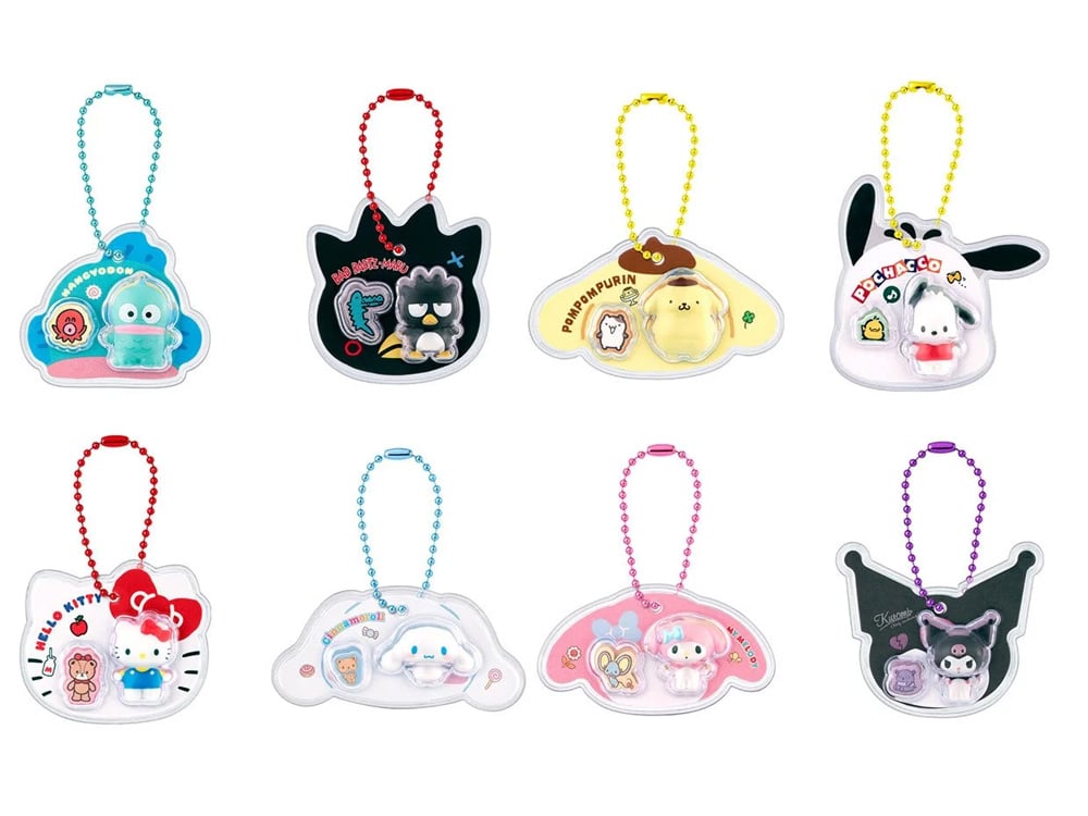 Hello Kitty and Friends Bandai Shokugan Wave 2 Box of 9 Random Keychains Gallery Image 1