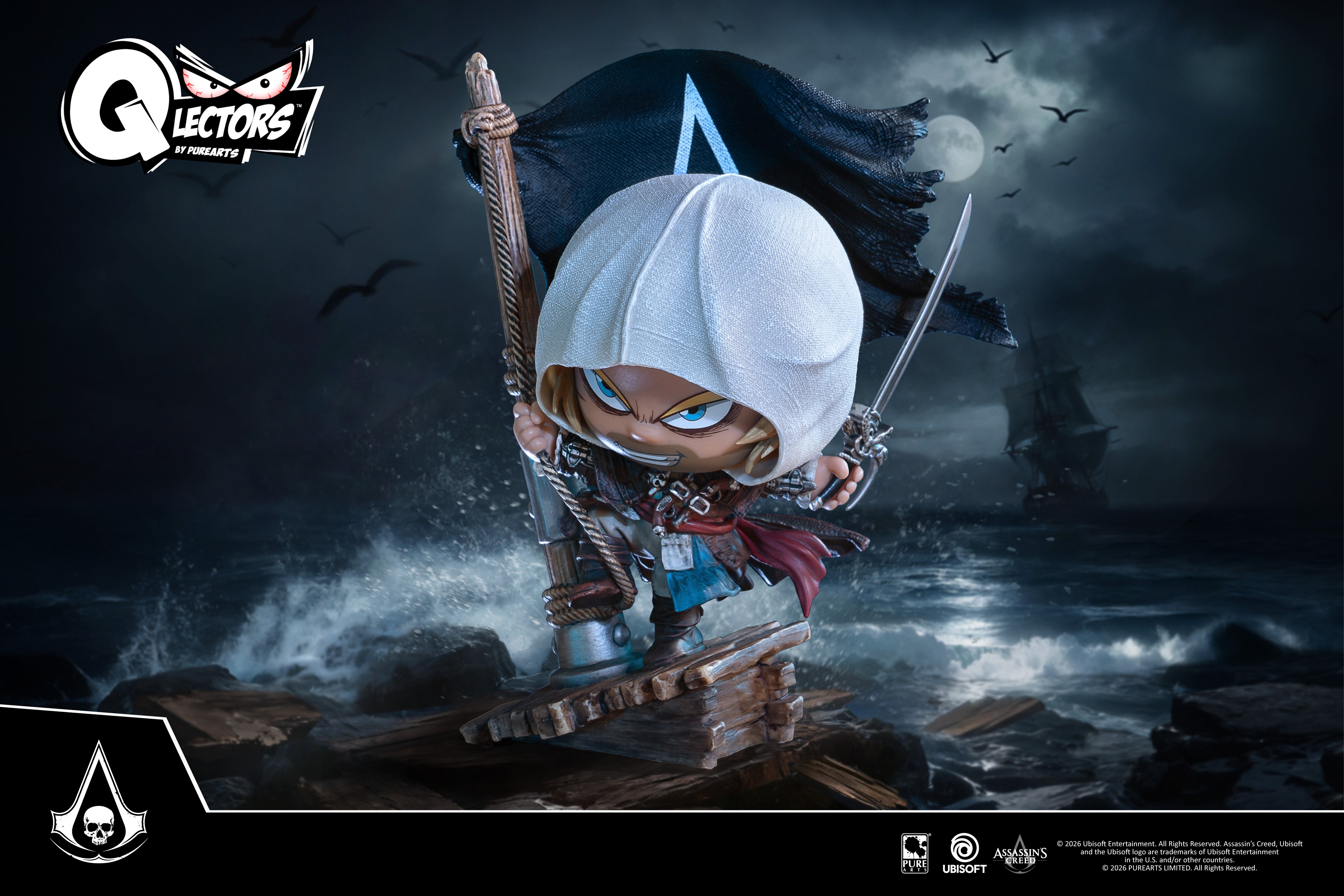 ゲームキャラクター Assassin's Creed IV Black Flag Assassin's Creed IV: Black Flag Resynced Qlectors Edward Figure