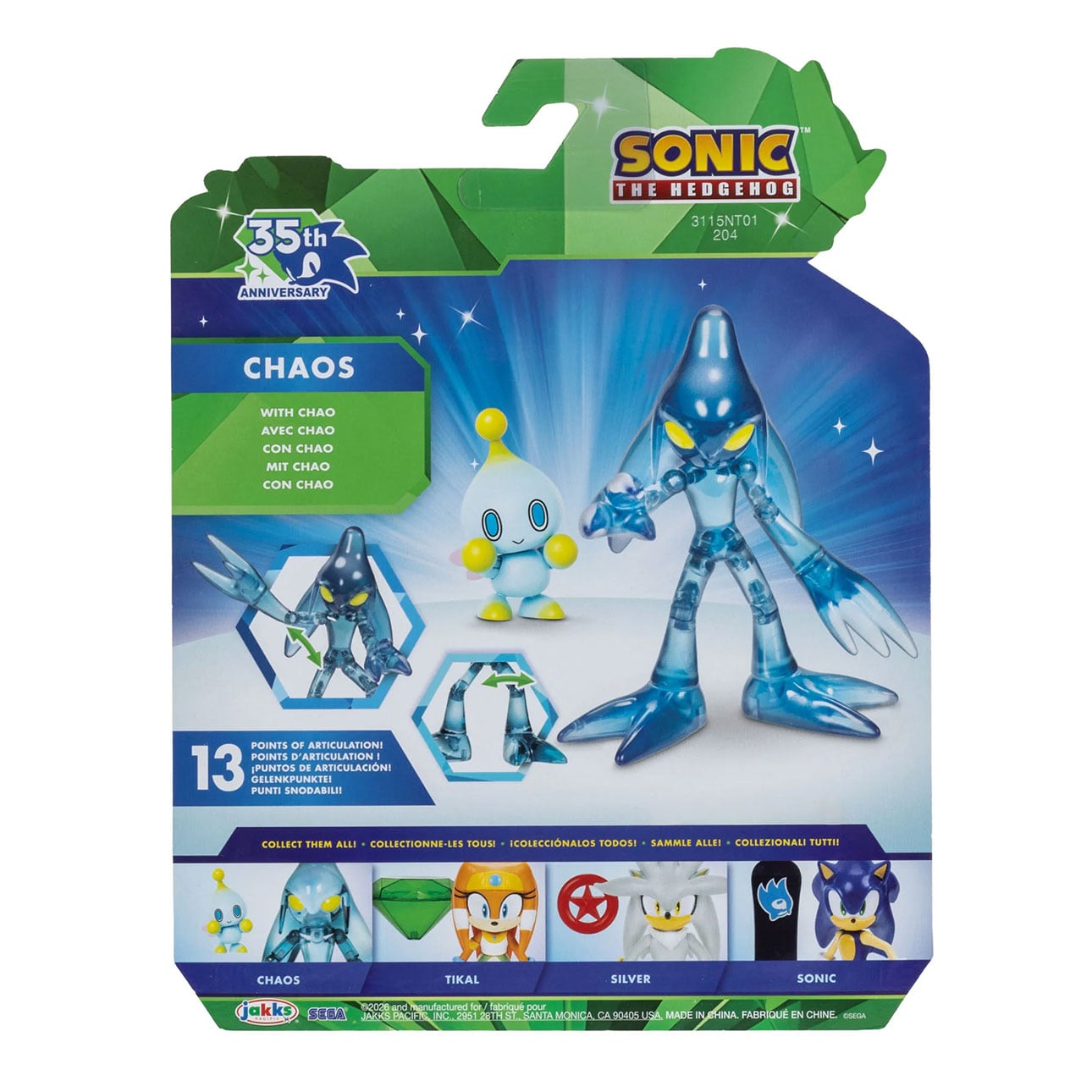 Sonic the Hedgehog 35th Anniversary 4-Inch Scale Wave 24 Set of 4