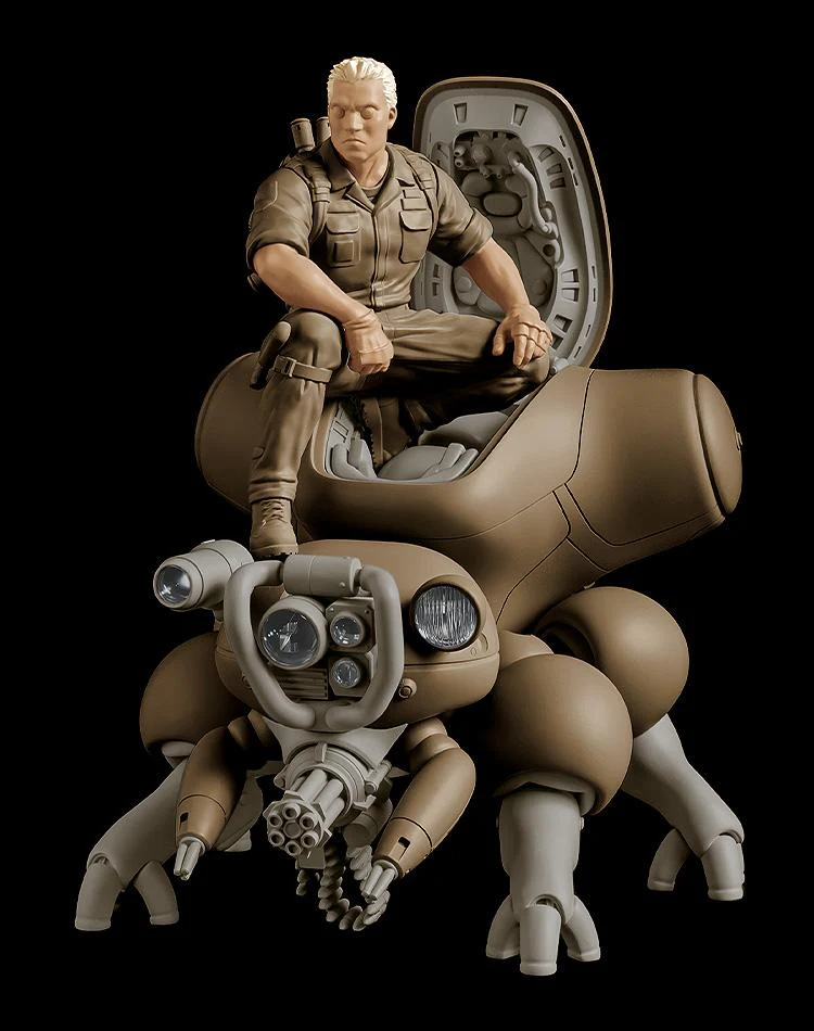 Ghost in the Shell PLAMAX MF-95 minimum factory Batou with Fuchikoma (Manga Ver.) 1/20 Scale Model Kit Gallery Image 3