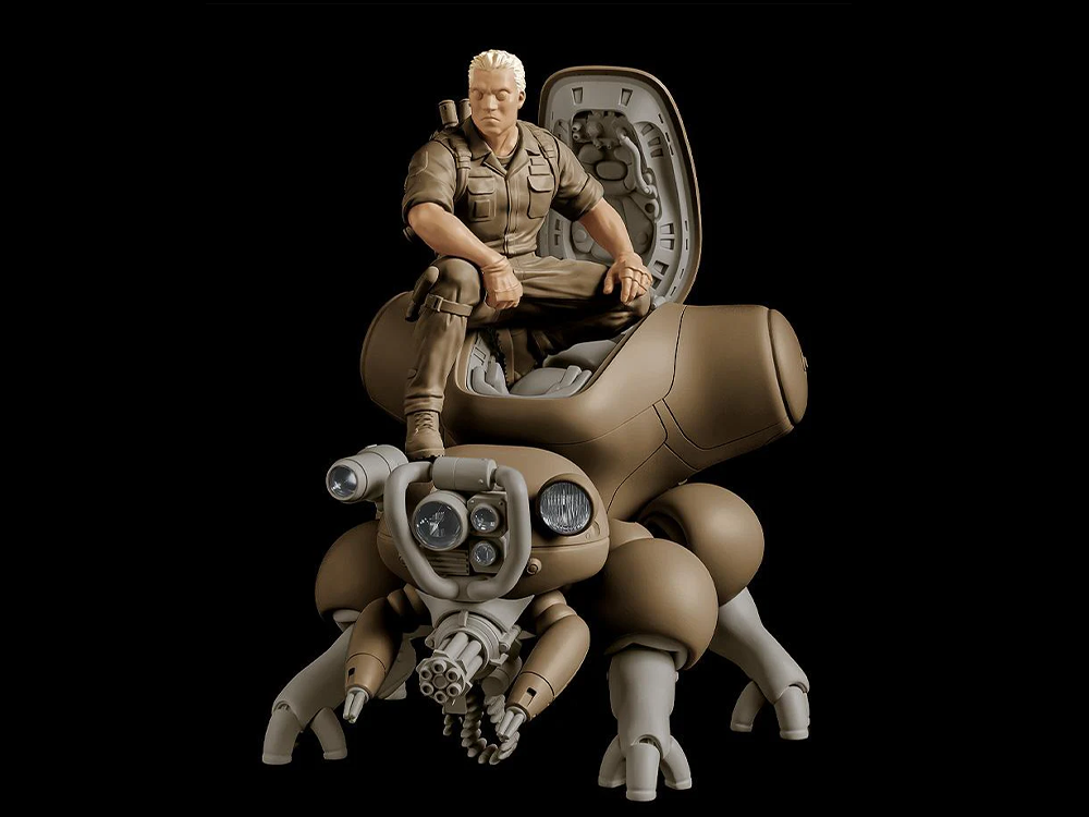 Ghost in the Shell PLAMAX MF-95 minimum factory Batou with Fuchikoma (Manga Ver.) 1/20 Scale Model Kit Gallery Image 1