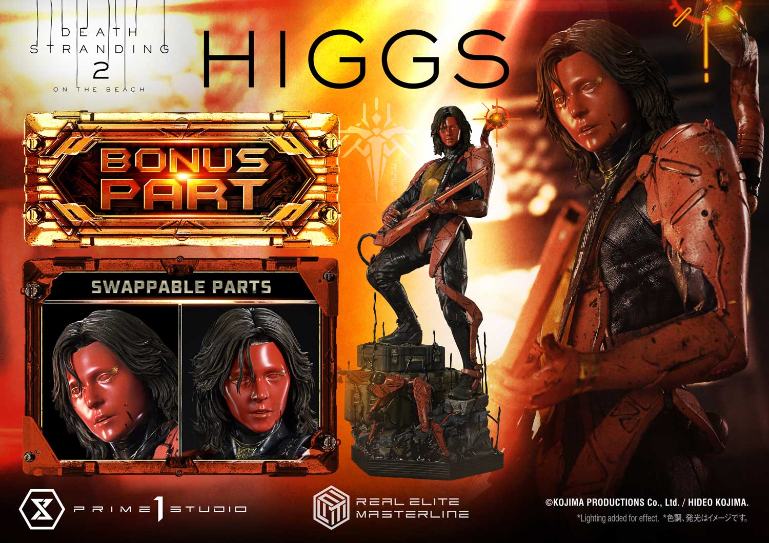 Death Stranding 2: On The Beach Real Elite Masterline Higgs (Deluxe Bonus Ver.) 1/3 Scale Limited Edition Statue Gallery Image 4