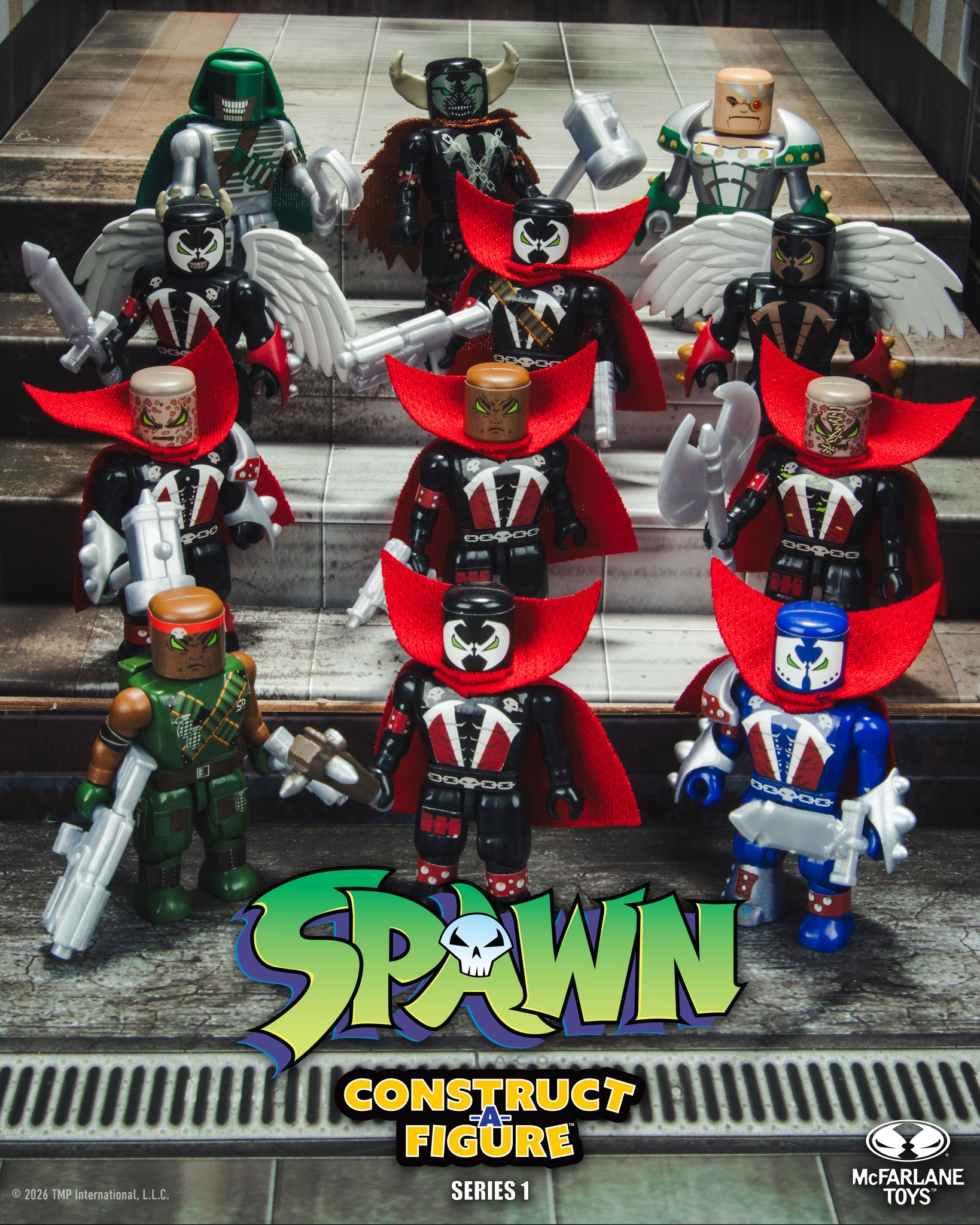 Spawn Construct-a-Figure Series 1 Box of 36 Random Mini Figures Gallery Image 3