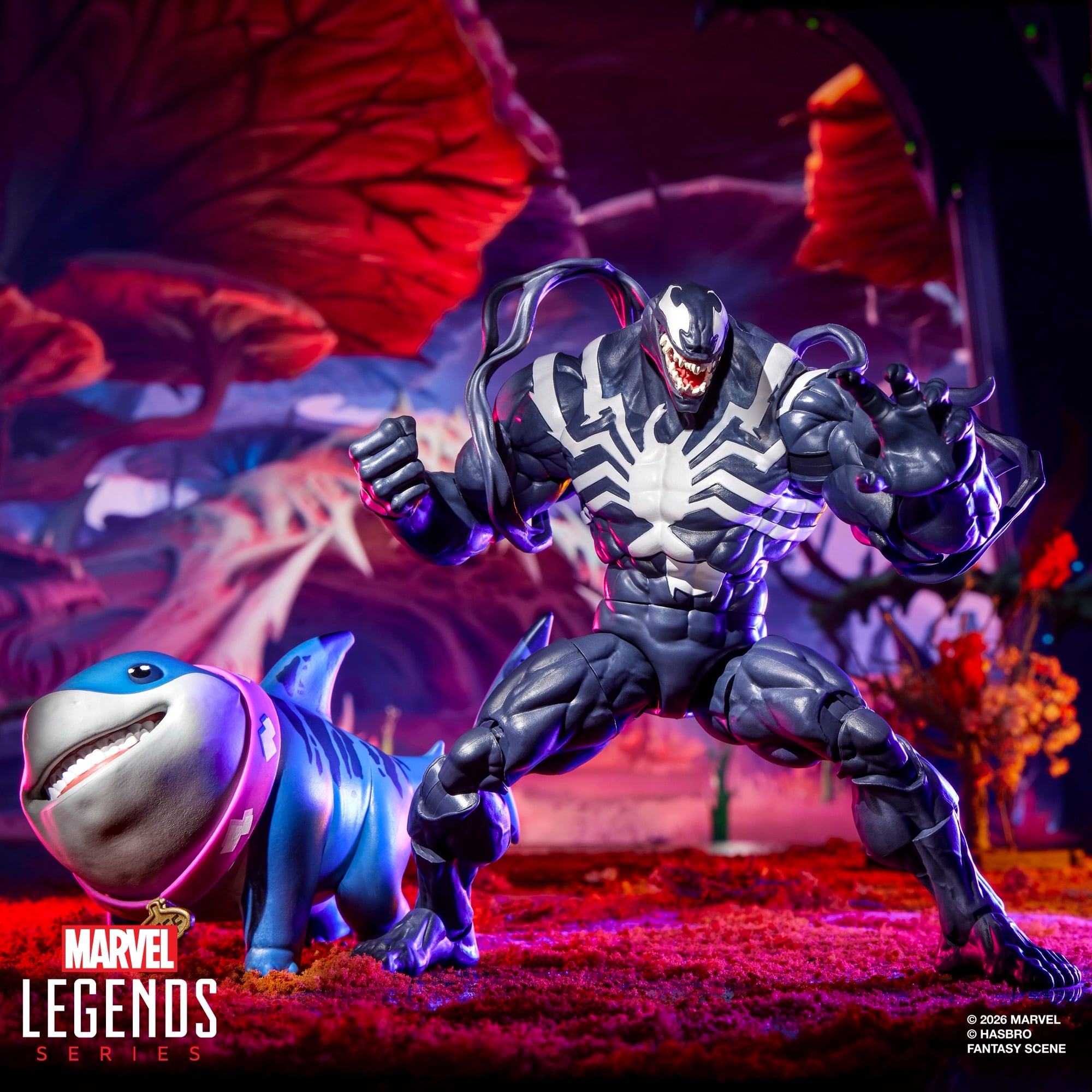 Marvel Rivals Marvel Legends Venom and Jeff the Land Shark Action Figure Two-Pack Gallery Image 8