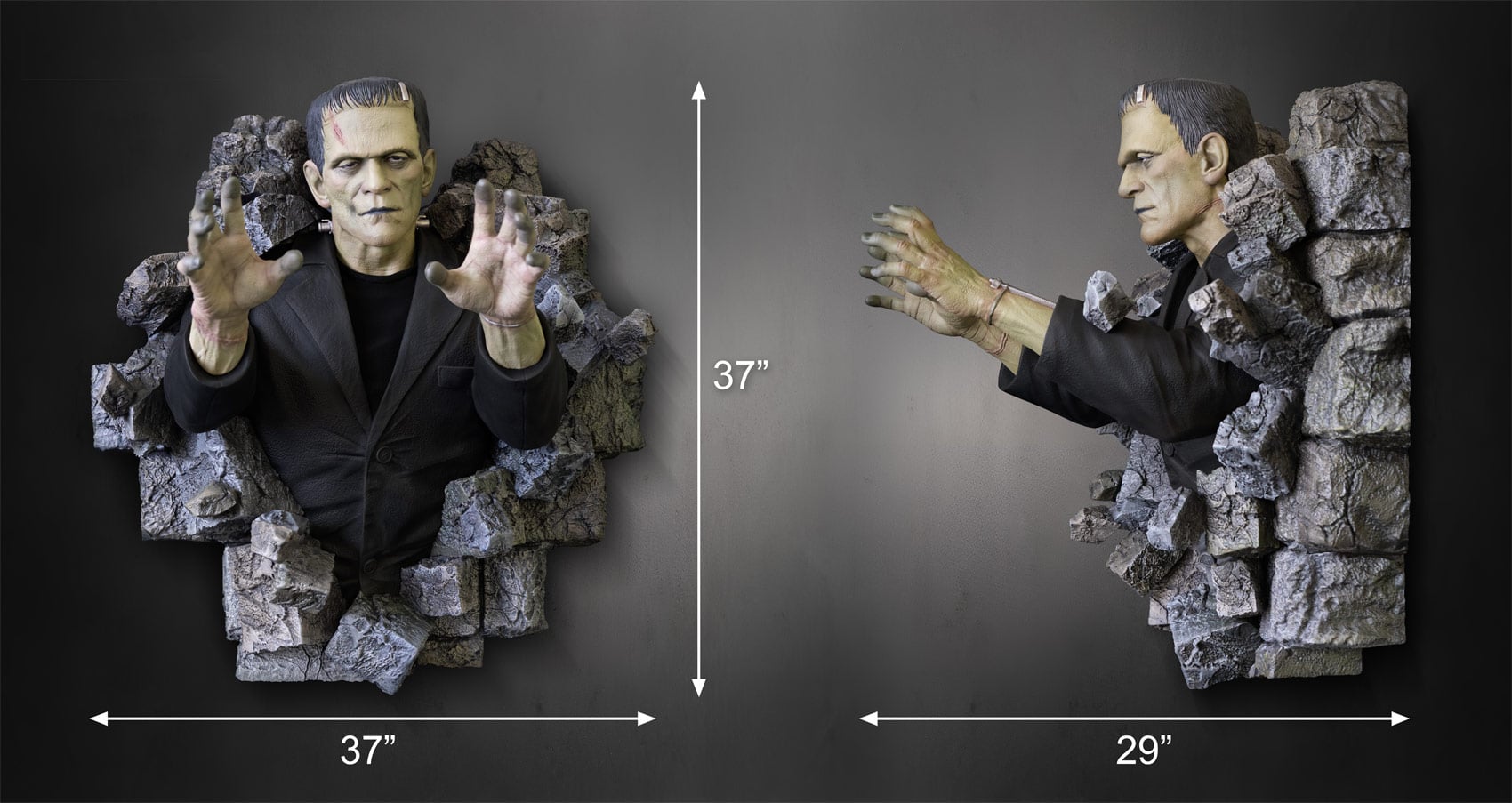 Frankenstein (1931) Frankenstein's Monster Life-size Limited Edition Wall Sculpture Gallery Image 15