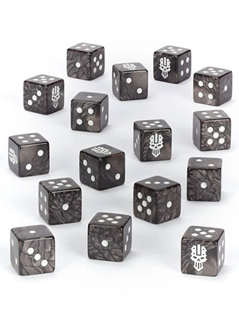Warhammer 40,000 Chaos Space Marines Iron Warriors Dice