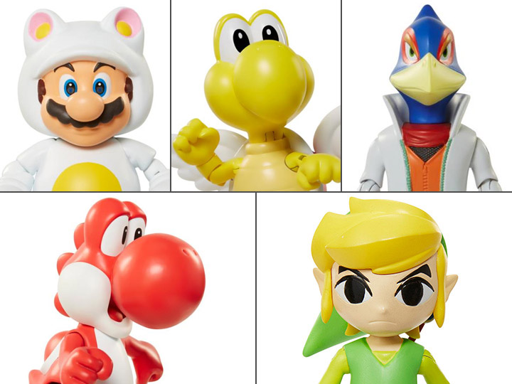 World of Nintendo 4" Figure Series 06 - Set of 5 Gallery Image 1