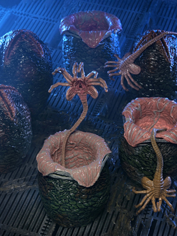 Aliens 40th Anniversary Xenomorph Eggs Set 6 Pack in Collectible Carton Gallery Image 2