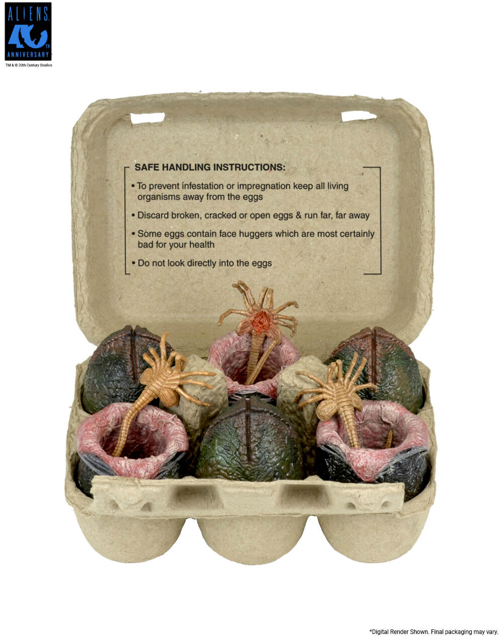 Aliens 40th Anniversary Xenomorph Eggs Set 6 Pack in Collectible Carton Gallery Image 5