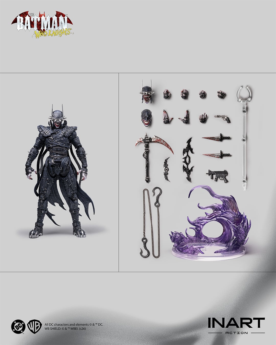 Dark Nights: Metal InArt The Batman Who Laughs 1/12 Scale Action Figure Gallery Image 34